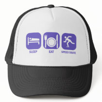 Eat Sleep Speed Skate Mesh Hat