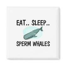 Eat Sleep SPERM WHALES magnets