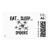 Eat Sleep SPIDERS Postage Stamps