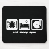 Eat sleep spin mousepads by eatsleepboutique Eat sleep spin mousepads