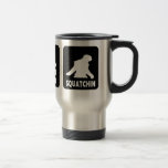 Eat Sleep  Squatch - Funny Coffee Travel Mug