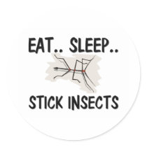 Eat Sleep STICK INSECTS stickers