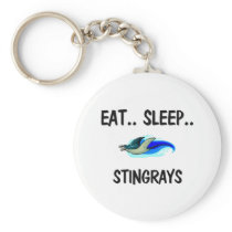 Eat Sleep STINGRAYS keychains