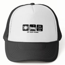 eat sleep stocks trucker hats