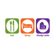 Eat Sleep Study Latin posters