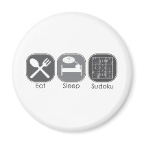 Eat Sleep Sudoku Copy magnets