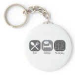 Eat Sleep Sudoku Copy Keychains