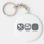 Eat Sleep Sudoku Copy Keychains