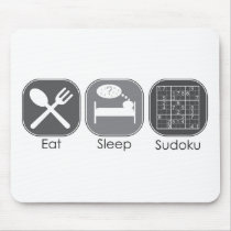 Eat Sleep Sudoku Copy mousepads by mariabellimages Eat Sleep Sudoku Copy mousepads
