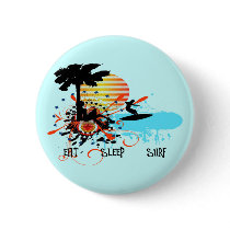 Eat Sleep Surf buttons by MishMoshTees Eat Sleep Surf buttons