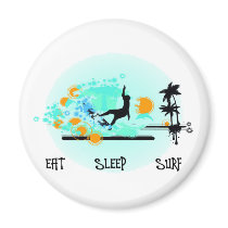 Eat Sleep Surf magnets