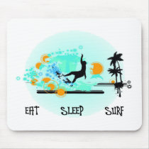 Eat Sleep Surf mousepads
