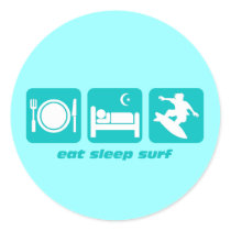Eat sleep surf sticker