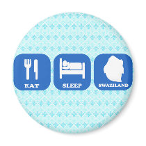 Eat Sleep Swaziland Refrigerator Magnet