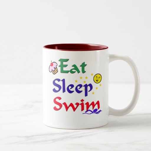 Eat Sleep Swim Coffee Mugs