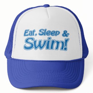 Eat, Sleep & Swim! Hat hat