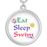 Eat Sleep Swim Pendant