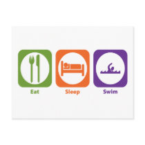 Eat Sleep Swim Postcards