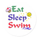 Eat Sleep Swim stickers by swimtowin Eat Sleep Swim stickers
