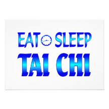 Eat Sleep Tai Chi Personalized Invitation