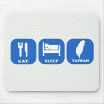 Eat Sleep Taiwan Mouse Pads