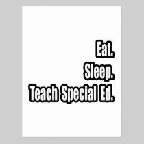Eat. Sleep. Teach Special Ed Postcards