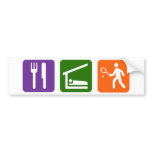 Eat Sleep Tennis Bumper Stickers