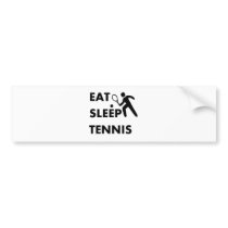 Eat Sleep Tennis Bumper Sticker
