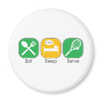 Eat Sleep Tennis magnets