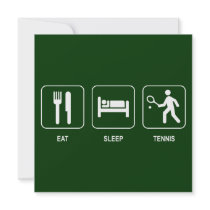 Eat Sleep Tennis Invitation