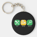 Eat Sleep Tennis Key Chain