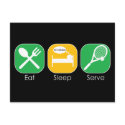 Eat Sleep Tennis postcards