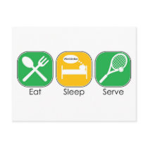 Eat Sleep Tennis postcards by mariabellimages Eat Sleep Tennis postcards