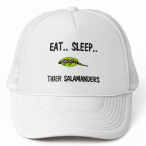 Eat Sleep TIGER SALAMANDERS hats