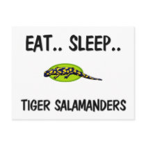 Eat Sleep TIGER SALAMANDERS postcards by AnimalShirts Eat Sleep TIGER SALAMANDERS postcards