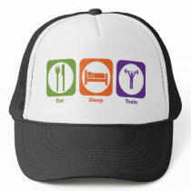 Eat Sleep Train Trucker Hat