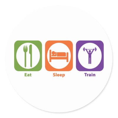 Sleep Training on Eat Sleep Train Round Sticker From Zazzle Com