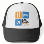 Eat Sleep Travel Mesh Hat