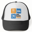 Eat Sleep Travel hats