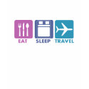 EAT SLEEP TRAVEL LIFESTYLE t-shirts