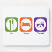 Eat Sleep Travel mousepads