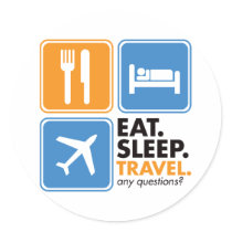 Eat Sleep Travel stickers by visualnewbie Eat Sleep Travel stickers
