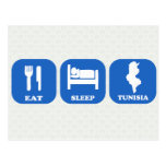 Eat Sleep Tunisia Postcard