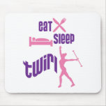 Eat Sleep Twirl Mouse Pad