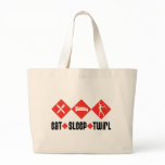 Eat Sleep Twirl Red Tote Bag