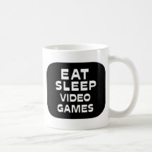 Eat Sleep Video Games Coffee Mugs