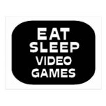 Eat Sleep Video Games Postcard