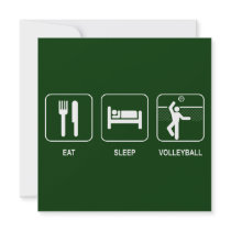 Eat Sleep Volleyball Invitation