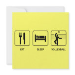 Eat Sleep Volleyball Invitation