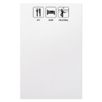 Eat Sleep Volleyball Personalized Stationery